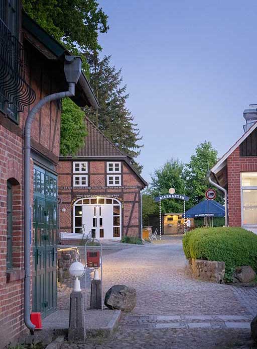 Biergarten-Eingangsportal