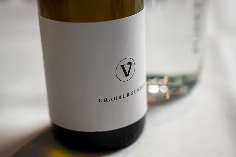 Grauburgunder-Flasche