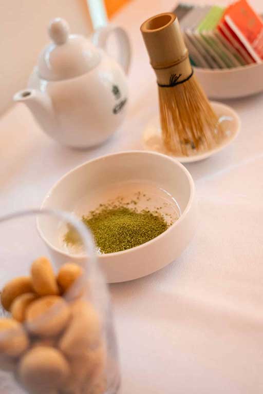 Matcha-angerichtet