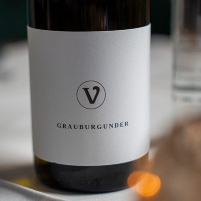 Weinflasche Grauburgunder